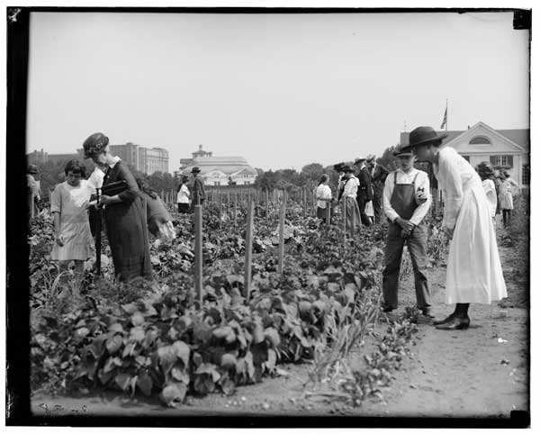 Columbia University Class visiting Children's Garden, 1920.