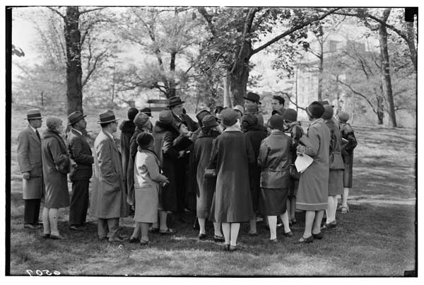 Class in Trees and Shrubs of NY.
Prospect Park, 5-12-28.