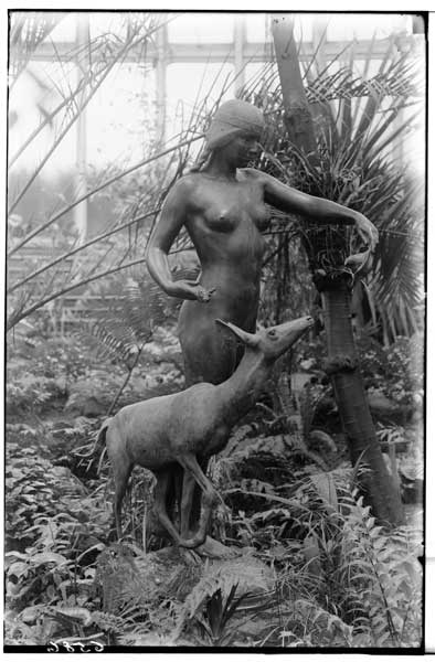 Statue:  Indian Maid and Fawn.