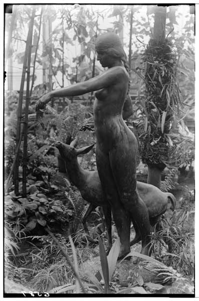 Statue:  Indian Maid and Fawn.