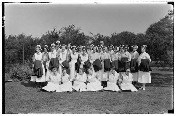 Prospect Heights and St. Johns Hospital.  Class of Nurses in Training, BBG, 1932.
