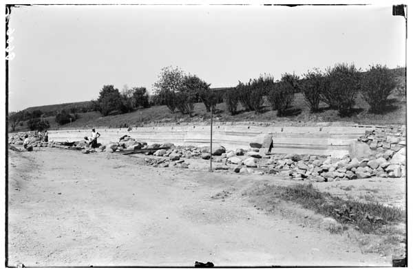 Horticultural Section or North Section.  BBG.
Wall Garden under construction.  June 14, 1934.